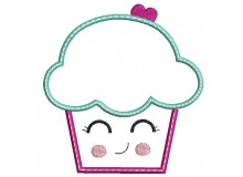 Stickdatei - Cupcake Appli